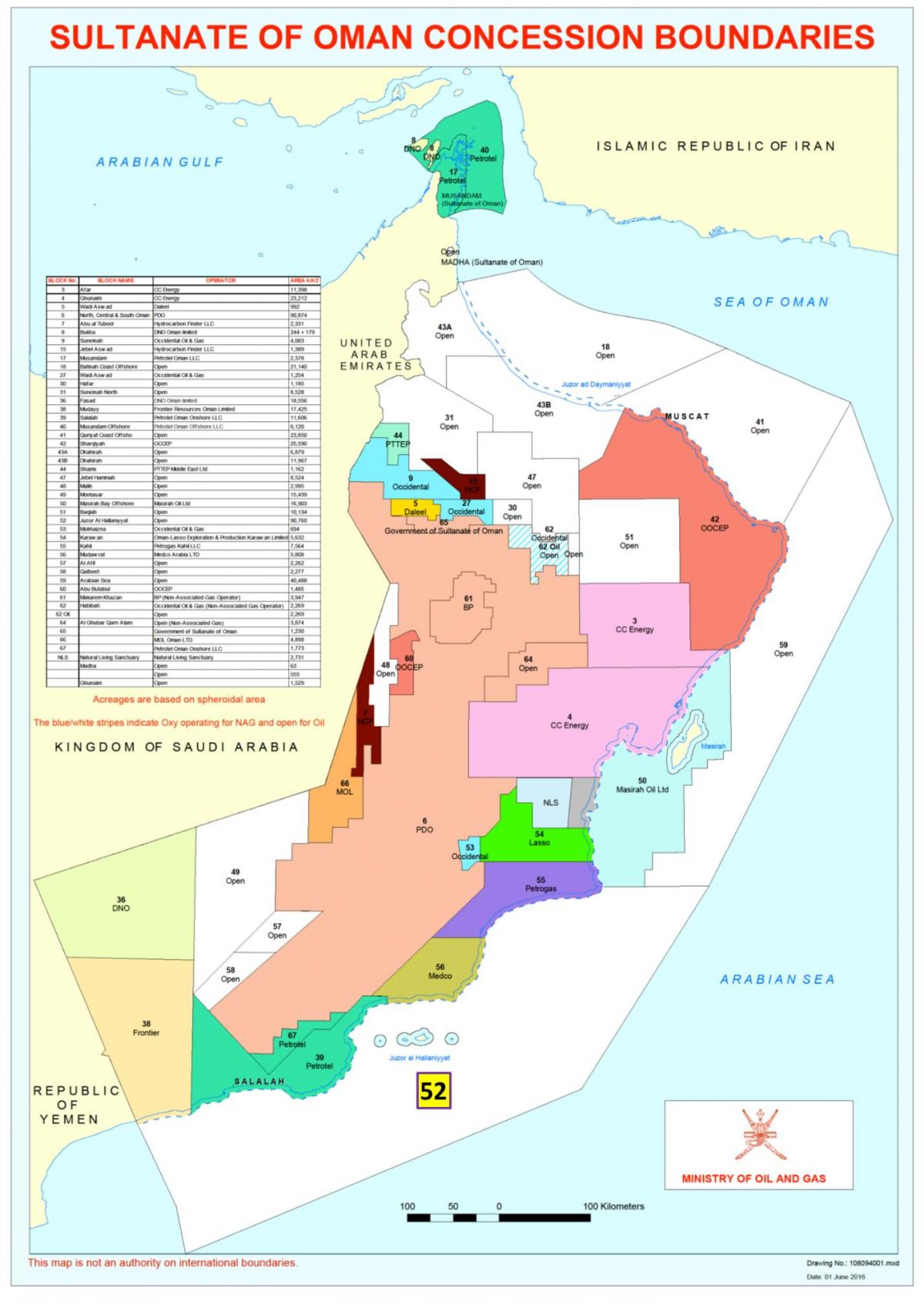 ramani ya Oman mkataba